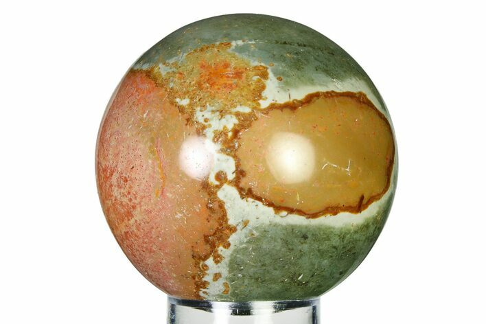 Polished Polychrome Jasper Sphere - Madagascar #337241